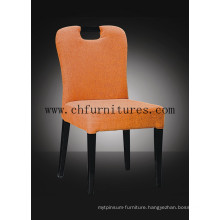 Black Painting Finish and Orange Fabric Aluminum Dining Chair (YC-F015)